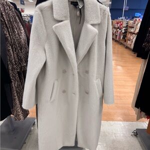 House of Harlow 1960 Cream Teddy Jacket